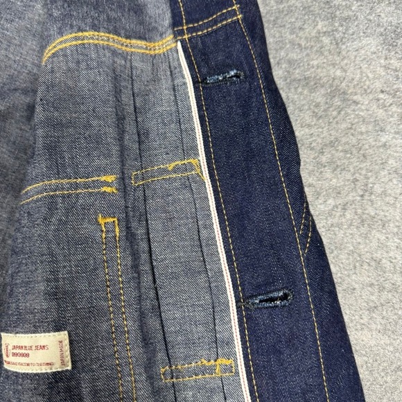Japan Blue Jeans Type 1 Selvedge Denim Jacket Indigo Made in Japan 38 Buckleback - Picture 7 of 16
